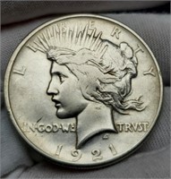 1921 Peace Silver Dollar XF35
