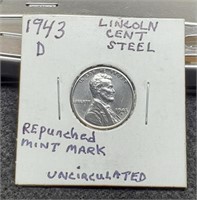 1943-D Lincoln Steel War Cent MS64 w/