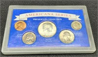 Display Of 5 Coins: Presidents Collection:
