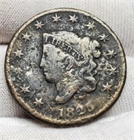 1825 Large Cent Rough