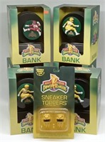 (J) Power Rangers banks Approx 8". X the money.