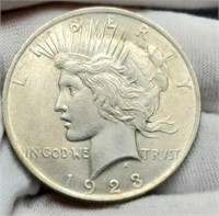 1923 Peace Silver Dollar Unc.