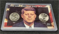 Display Of 2 Kennedy Half Dollar