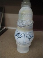 Handmade Ceramic scultural Face Vessal