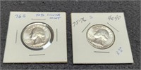(2) 40% Silver Bicentennial Quarters