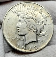 1927-D Peace Silver Dollar XF