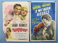 (2) 41" x 27" 1930's Movie Posters