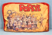 Vintage Popeye 50th Year Satin Pillow