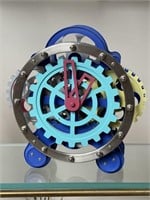 Fun Colorful Gear Clock