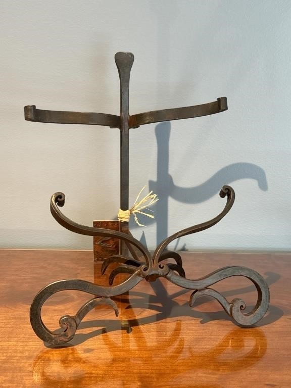 Jan Barboglio Wrought Iron Artisan Display Stand