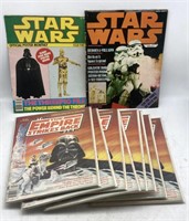 (J) 10 Vintage Star Wars Magazines Including 8