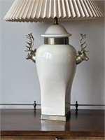 Neat Stag Porcelain Decorative Lamp