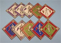 (10) 1914 B-18 Baseball Tobacco Felts