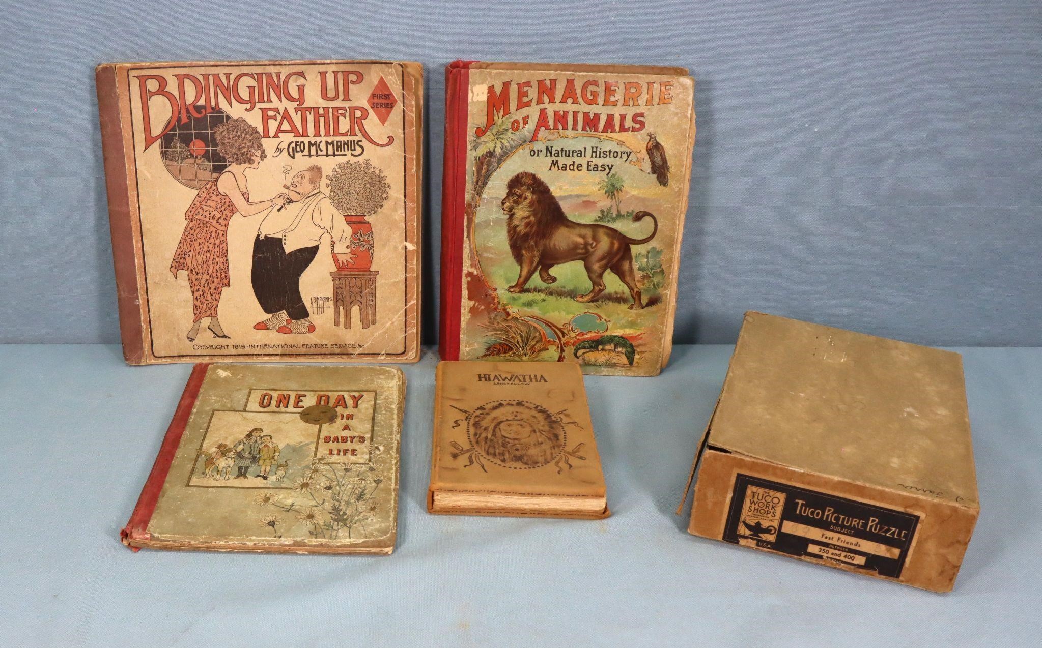 (4) Victorian Children's Books + Puzzle