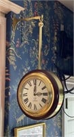 Jans Of London Brass Accent Hanging Wall Clock