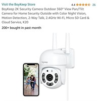 BoyKeep 2K Security Camera Outdoor 360°