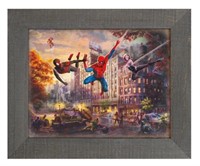 Spider-Man & Friends Framed Metal Print by Kinkade
