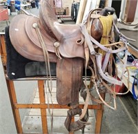 Vintage Lichtenberger-Ferguson 14" Western Saddle
