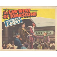 The Law West of Tombstone original vintage lobby c