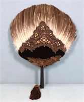 Edwardian Goose Feather Hand Fan