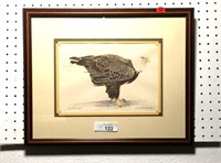 "Bald Eagle" by Charles Beckendorf signed &