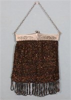 C. 1920's Iridescent Beaded Evening Bag