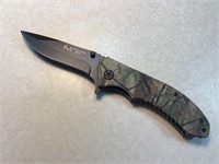 REALTREE Lock Blade Folding Knife, 8in Open