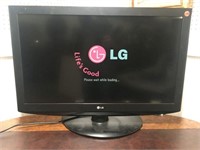 LG 37" Television on Swivel Stand with Power Cord