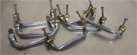 Chrome plated brass drawer handles. 7 total