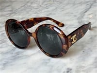 Chanel Tortoiseshell Frame Sunglasses