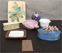 Box Ceramic Pieces, Plaque, Misc