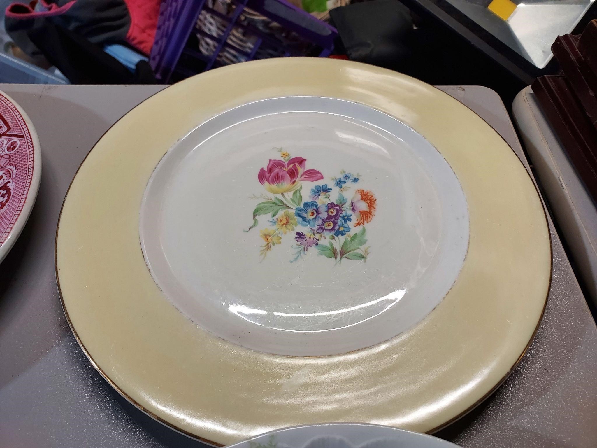 Vintage Botanical Accent Luncheon Plate