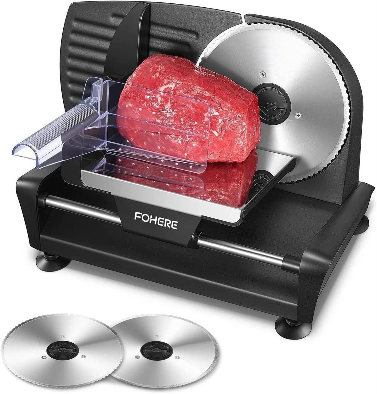 FOHERE 200W Electric Meat Slicer
