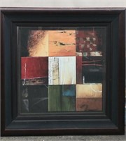 Framed 3D Art Picture "Compartments 1"