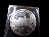 1 Troy oz 2015 Seasons greetings silver coin