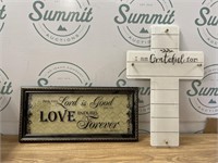 Scripture and cross Wall Art from Hobby Lobby