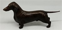 (M) Metal Dachshund Statue approximately 12".