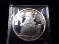 2015-1 oz Holliday cheer silver coin