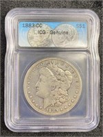 1883 MS 63 Carson City Morgan Silver Dollar