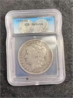 1890 MS 63 Carson City Morgan Silver Dollar