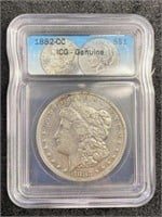 1882 MS 63 Carson City Morgan Silver Dollar