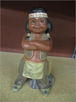 vintage Native American Ceramic figuine statute
