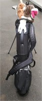 Junior Golf Bag w/ 3 Clubs & Glove