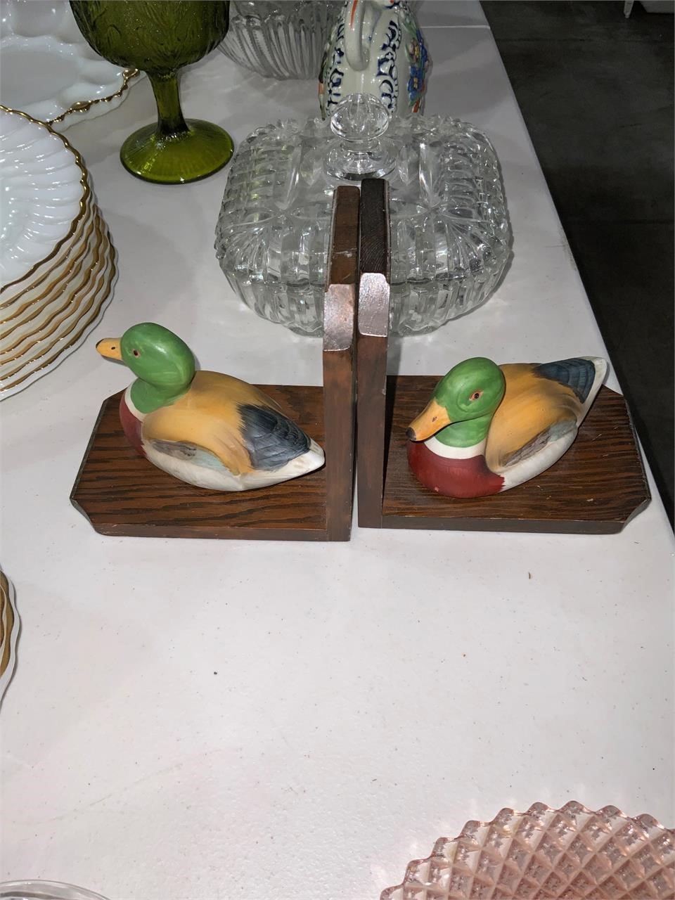 lot of vintage duck bookends