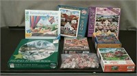 Box-8 Puzzles, 2 Factory Sealed, 300-500 Pieces