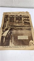 1936 The Great Flood Newspaper M15E