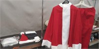 Vintage Custom Made Santa Suit w/Accessories