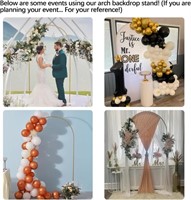 $111 Vincidern 6.6 FT Wedding Arch Backdrop Stand