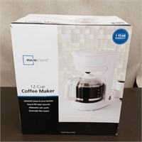 MAINSTAYS 12-Cup Coffee Maker in Box