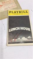 Signed PlayBill Lunch Hour M115B